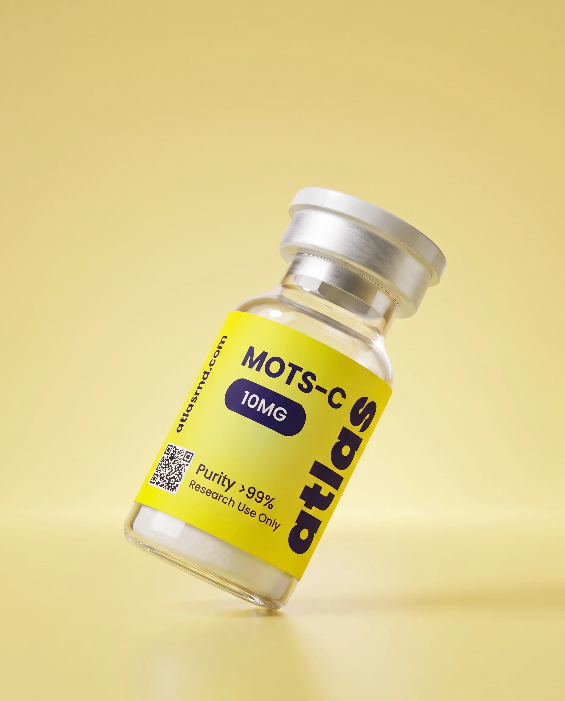 MOTS-C research vial, studio product photo